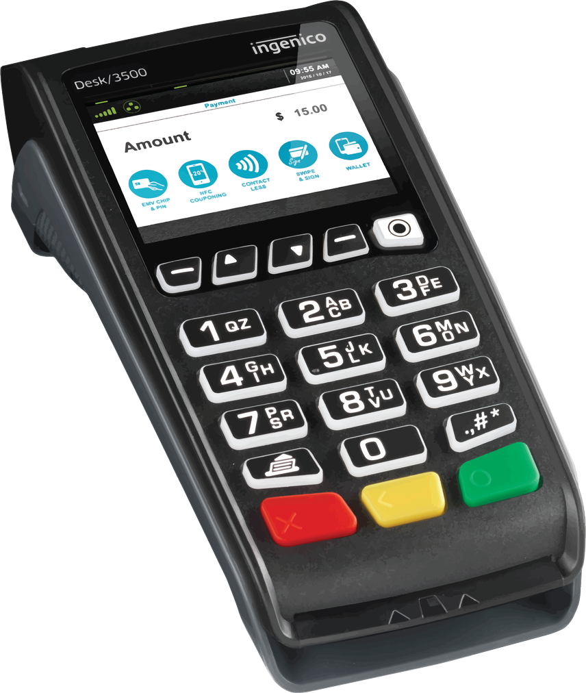 Accept Credit Card Payments Anywhere with Ingenico Desk 3500